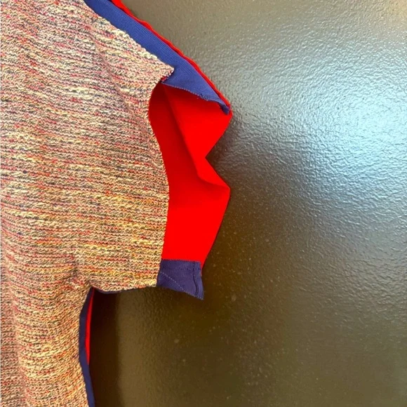 Sachin + Babi S EUC ribbon Red and Blue Blouse - Picture 5 of 16